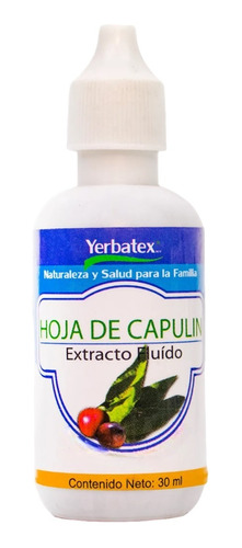 Extracto De Hoja De Capulín En Gotas 30ml