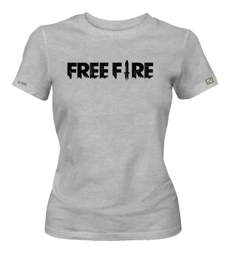 Camiseta Logo Free Fire Freefire Dama Mujer Edc