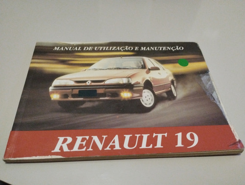 Manual Proprietário Renault R19 1996 1.6 E 18 8v (Usado)