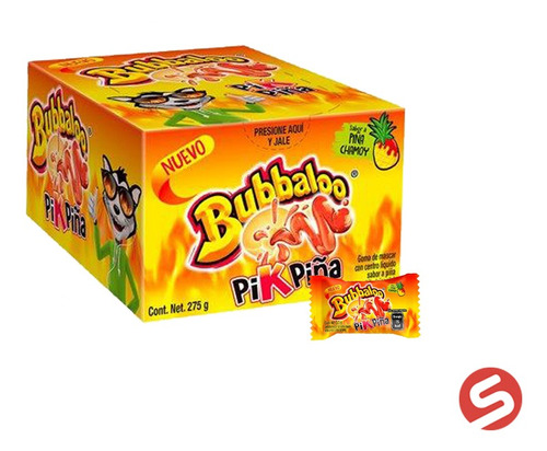 Bubbaloo Pik Piña 50pzs