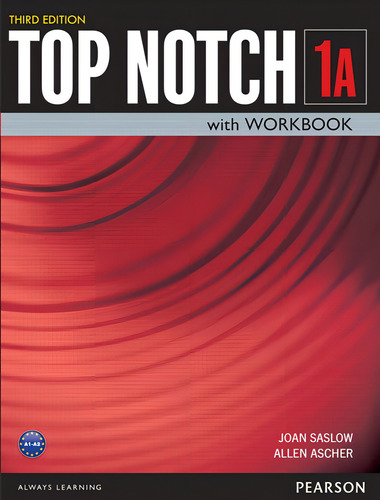 Top Notch 1 Student Book Workbook Split A Third Edition, de Saslow, Joan. Top Notch Editorial Pearson English, capa mole em inglês, 2015