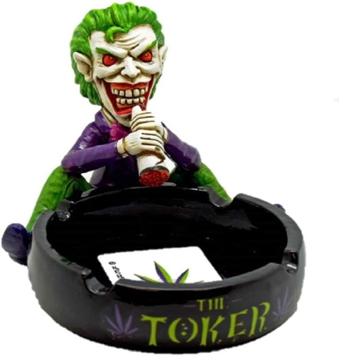 Cenicero Joker El Infame Toker 6 Por 4 Pulgadas