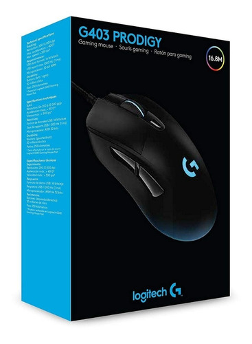Logitech - Mouse Gamer G403 Prodigy Rgb - 12000 Dpi