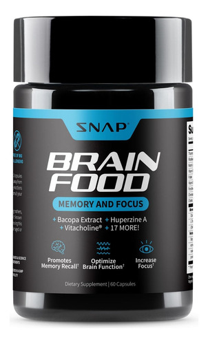 Snap Supplements Brain Food 60caps Sabor Sin Sabor