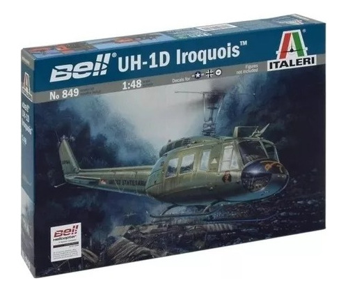 Helicóptero Bell Uh-1d Iroquois Escala 1:48 Italeri 849