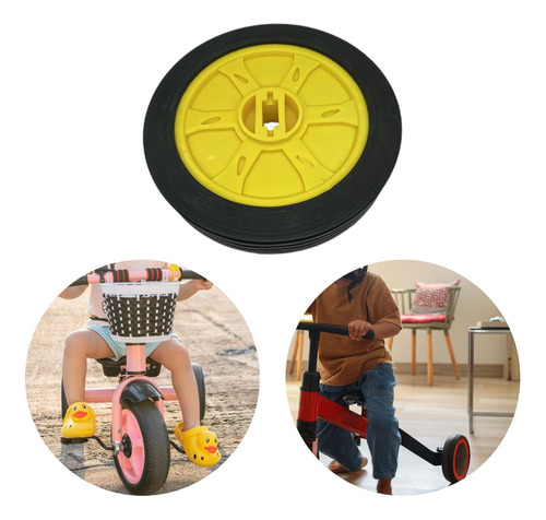 Roda De Triciclo Para Crianças, Roda Dianteira Amarelo