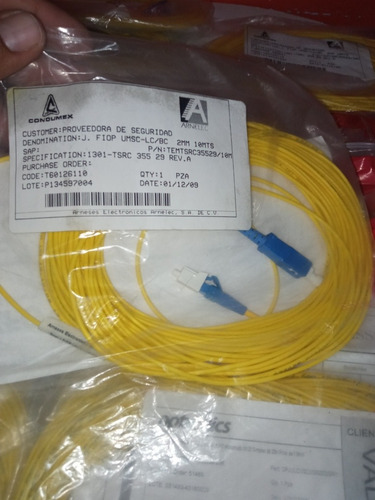 Jumper De Fibra Óptica Optronics Monomodo (Usado)