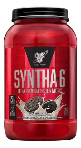 Suplemento en polvo BSN  Ultra Premiun Protein Matrix Syntha-6 proteína sabor cookies & cream en pote de 1.32kg