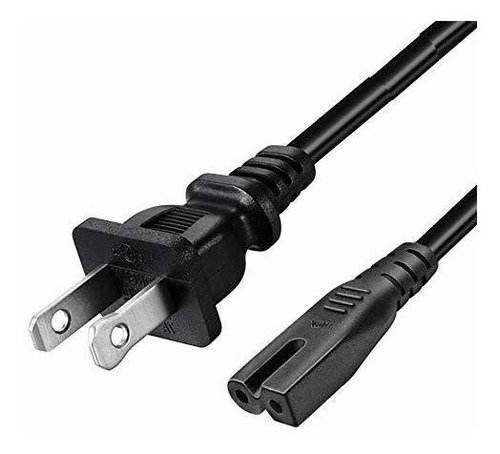 Cable Alimentacion 2 Ranuras A 2 Patas  De 1.8mts 18awg