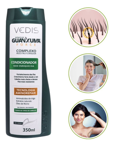 Kit Guanxuma Cabelos Normais A Secos - Vedis