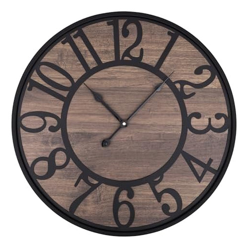 Reloj De Pared Grande, Silencioso, Sin Tictac, Funciona Con