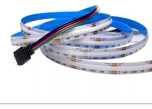 5m Fita Cob 12v Led Rgb Digital App Microfone + Controle 110v/220v