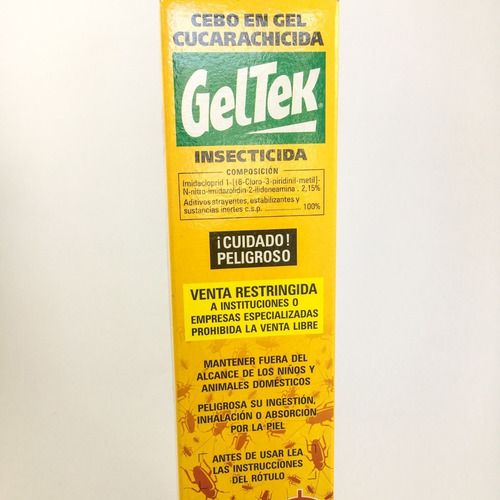 Imagen 4 de 10 de Jeringa Mata Cucarachas Veneno Geltek Cucarachicida 60gr.