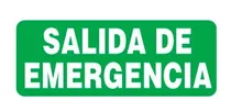 Comprar Carteles Salida Señalética Industrial Señalización 14 X 41