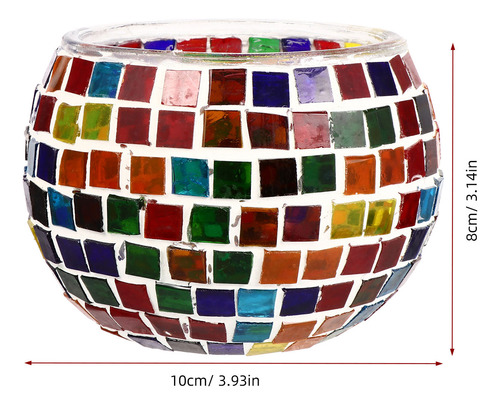 Soporte Moderno Para Uso Doméstico Con Portavelas De Cristal