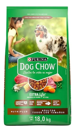 Alimento Para Perro Dog Chow 2 De 18kg Nutriplus Croquetas