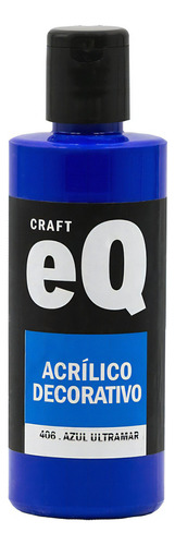 Pintura Acrilico Decorativo Eq Arte 50cc - Ciudad Cotillón Color Negro Marfil