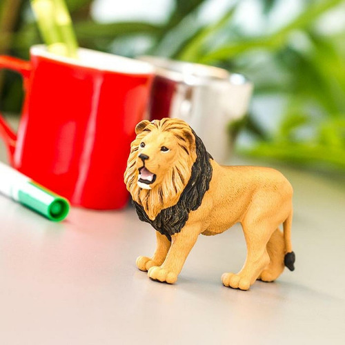 Leon Africano Safari Figura Realista Colección Muñeco Trex
