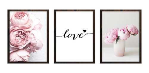 Quadros Decorativo Quarto Casal Flor Love