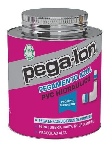 Pegamento Para Pvc Hidraulico 500ml Pega-lon 40-015