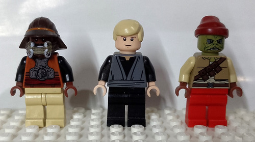 Lego Star Wars Minifiguras Kithaba, Lando, Luke De Set 9496 (Usado)