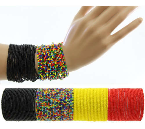 Pulseras De Chaquira 6pzs