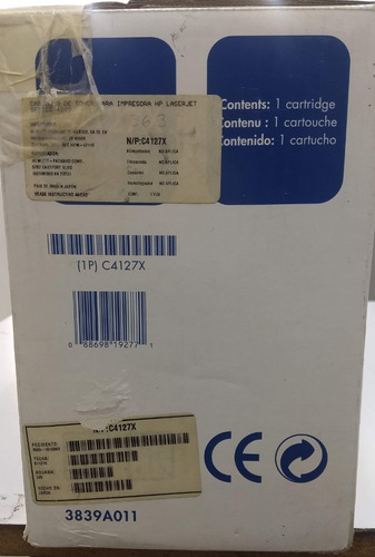 Imagen 4 de 4 de Toner Original Hp 27x C4127x
