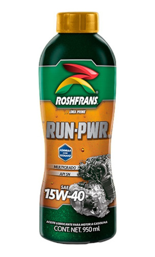 Aceite 15w40 Mineral Roshfrans Run Power 1lt Somos Tienda