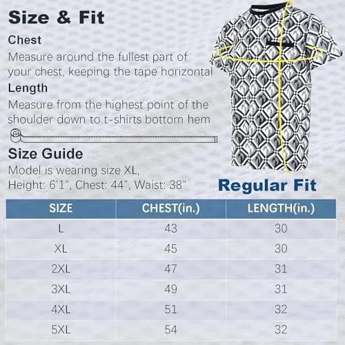 Uniquestyle Designer Camiseta Sin Arrugas Para Hombre Camise