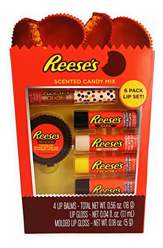 Reese's Candy Mix 6-pack Lip Balm & Gloss Set