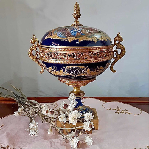 Imagen 10 de 10 de Caramelera De Porcelana Francesa Sevres