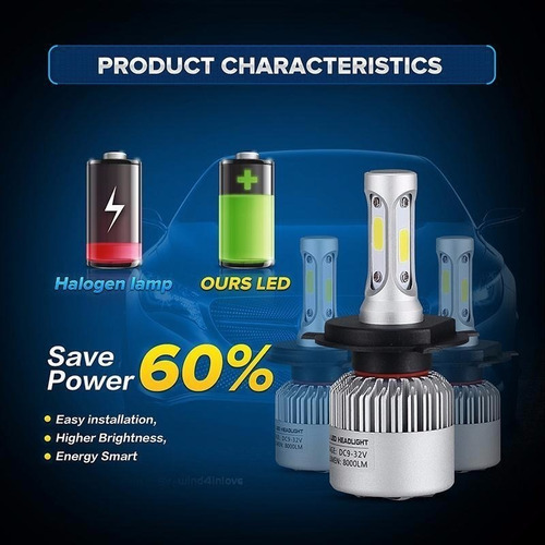 Bi Led Cree Moto S6 16000 Lumens H4 O Hs1 + Led Posición De Regalo Alta Baja Honda Benelli Zanella Yamah R6 Cbr 600 Rr