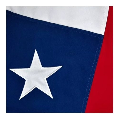 Bandera Chilena Con Estrella Bordada 120 X 180 Cm