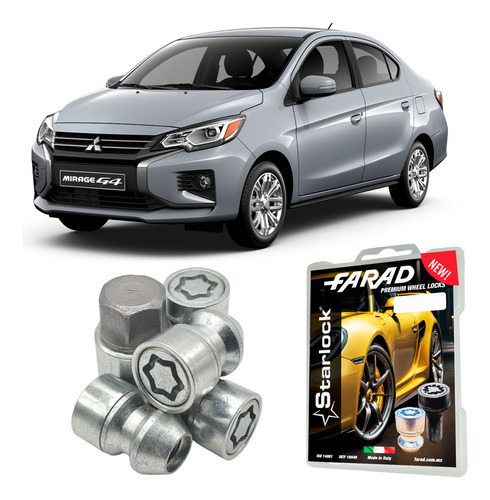 H1e Tuercas Starlock Mitsubishi Mirage 2010 Antirrobo, ¡inst