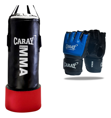 Saco De Boxeo Mma Boxeo Profesional  + Guantes Mma Pro Caray