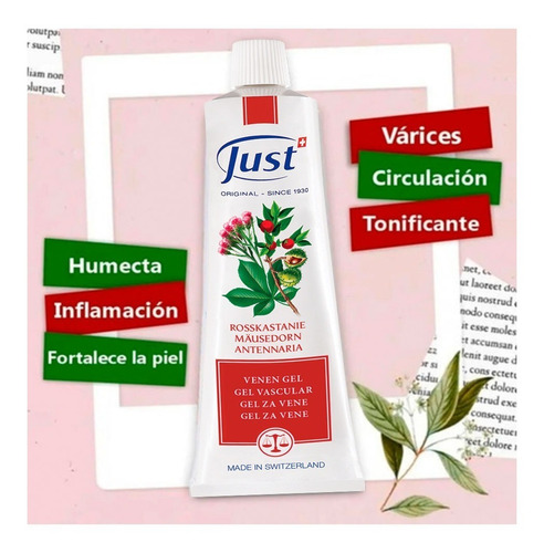 Imagen 7 de 7 de Venen Gel Para Piernas Circulación Y Varices Swiss Just