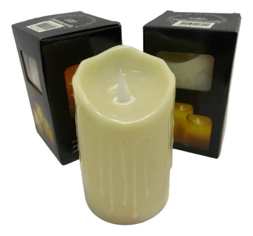 Velas Velon Velones Led Pila Llama  Movimiento 12,5cm Alto