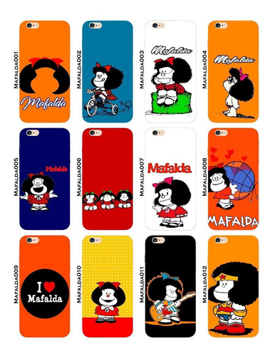 Funda Protector Case Jelly Blu Vivo 6 Mafalda Caricatura Tpu