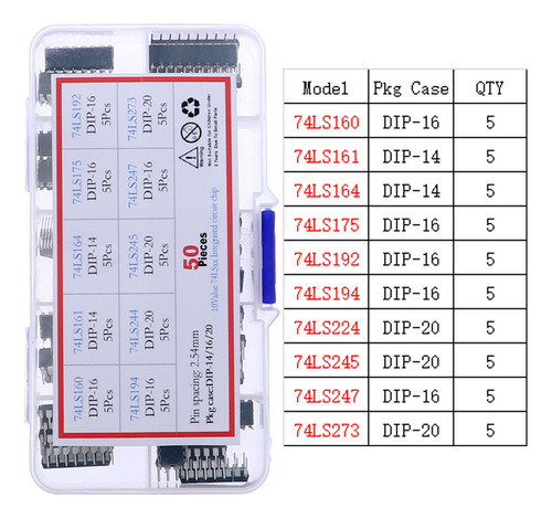 Set Sockets Ic Kit Surtido De Circuitos De Chips Ic Integrad