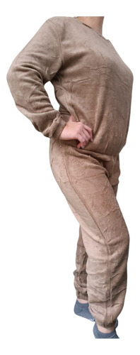 Conjunto Pijama Plush Joggins Peluche Abrigo Invierno