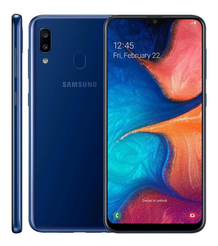 Smartphone Samsung Galaxy A10 Sm-a105m/32d 32gb Azul