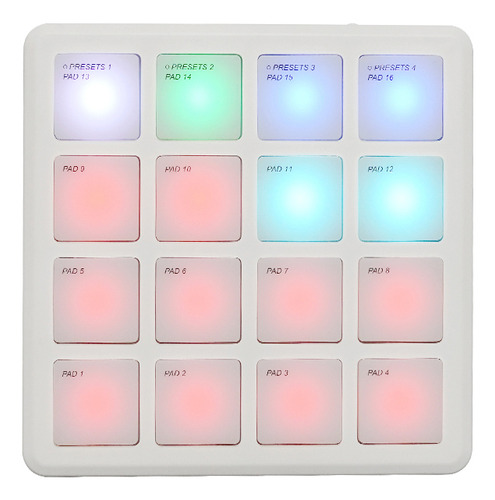 Controlador Midi Portátil Sem Fio M-vave 16 Pads Pocket Pad