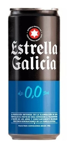Cerveza Estrella Galicia 0,0 % Sin Alcohol 330 Ml 