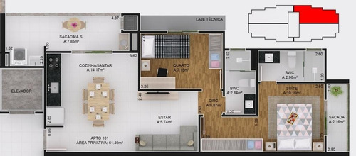 Imagem 10 de 14 de Cobertura No Bom Retiro Com 3 Quartos Para Venda, 122 M² - Ka1387