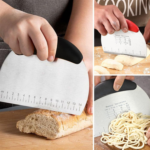 Raspador Y Cortador Masa Multiusos Hecho De Acero Inoxidable