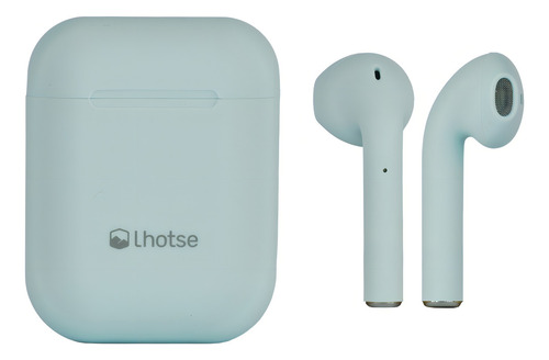 Fone de ouvido in-ear sem fio Lhotse Bluetooth RM12 azul-celeste