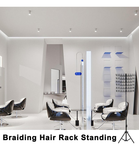 Estante Para El Cabello Trenzado De Altura Ajustable Estante