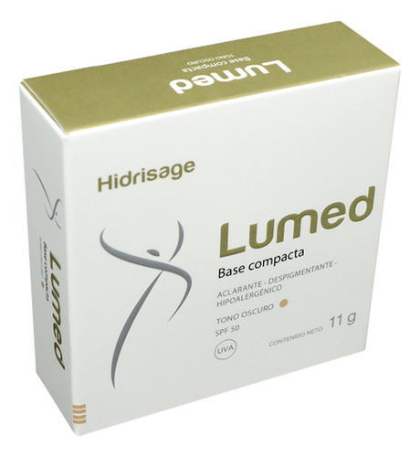 Base Compacta Lumed Tono Oscuro Hidrisage Estuche X 11 Grs