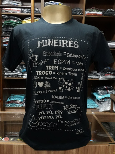 Camiseta Dicionário Mineiro... Loja Postal De Minas