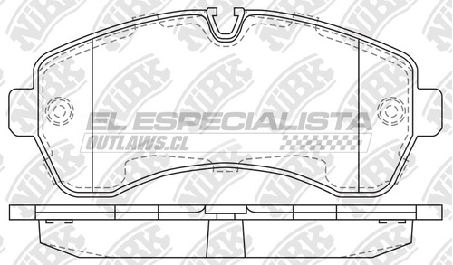 Pastillas De Freno Mercedes-benz 515 D 2.1 2017 Nibk Del